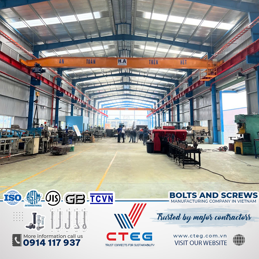 Cuong Thinh CTEG Bolt and Screw Manufacturing Factory in Vietnam